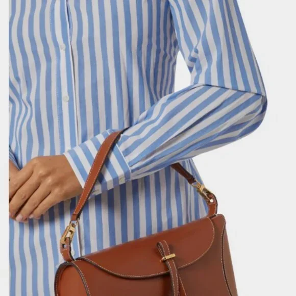 STAUD SOFYA SHOULDER BAG in Tan MSRP$395 Timeless Elegance